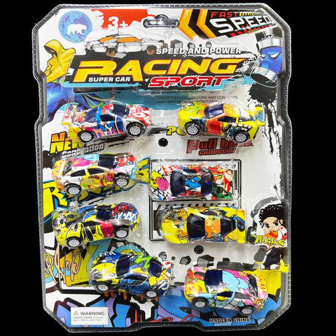 8 Pc Set Racing pull Back Car - Festivplay