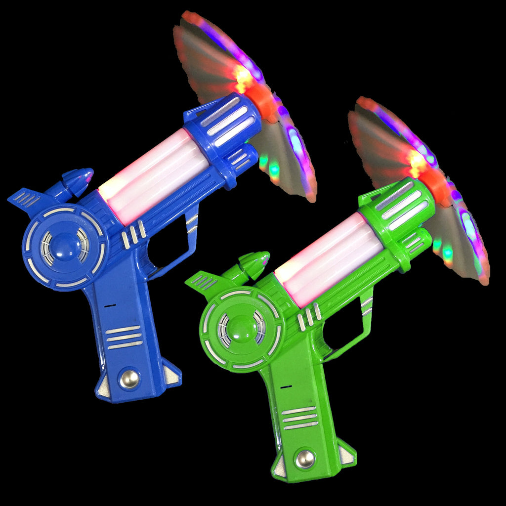 Spinning electronic gun with sound and music fun - Festivplay