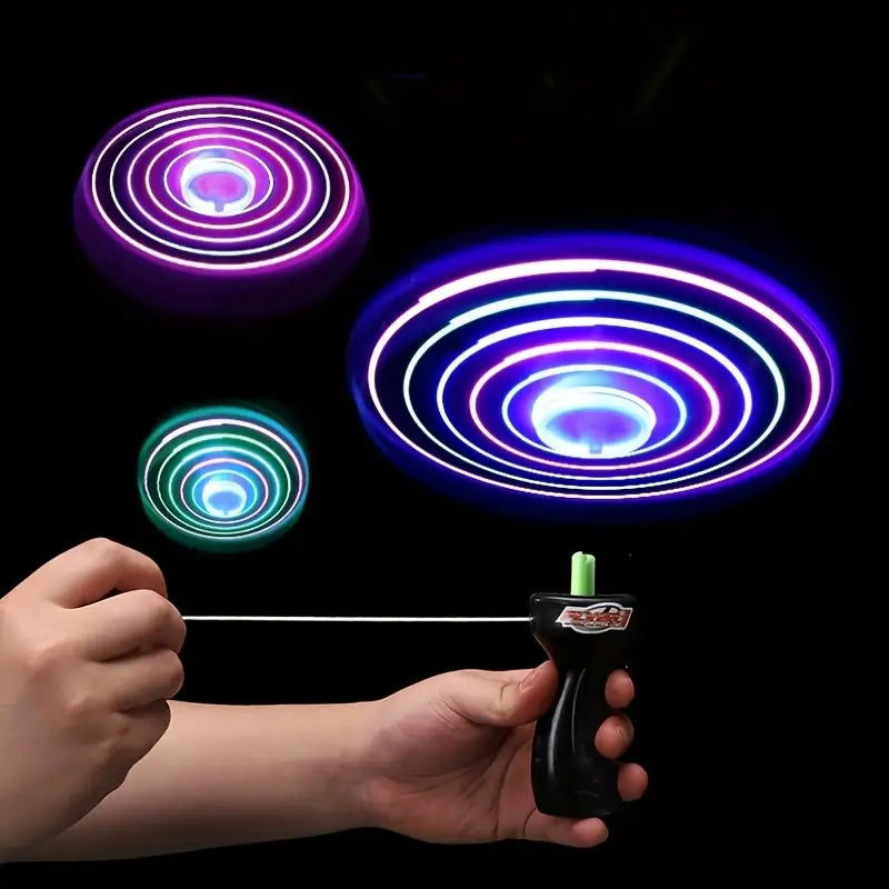 Glow In The Dark Glitter Pull Wire Flying saucer - Festivplay