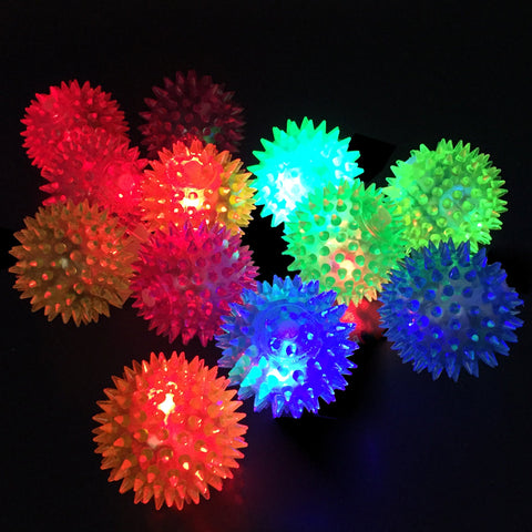 Light Up Spikey Squeeze A ball Toy - Festivplay