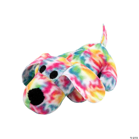 Mini Tie Dye Stuffed Dogs - Festivplay